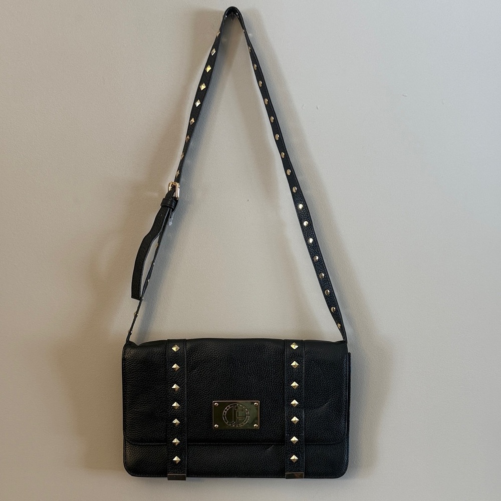 Jack French of London Black Studded Shoulder Bag. NWOT